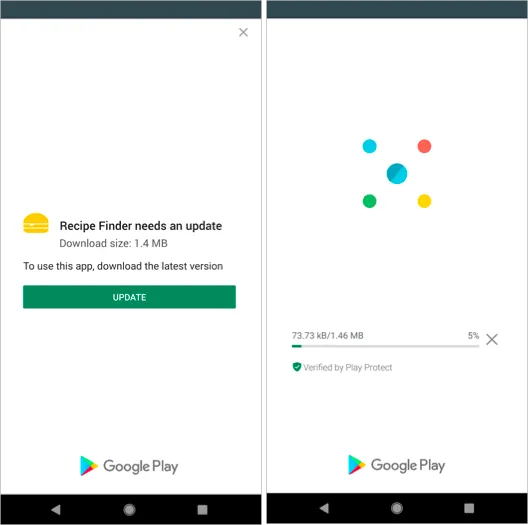 Google ForceUpdate