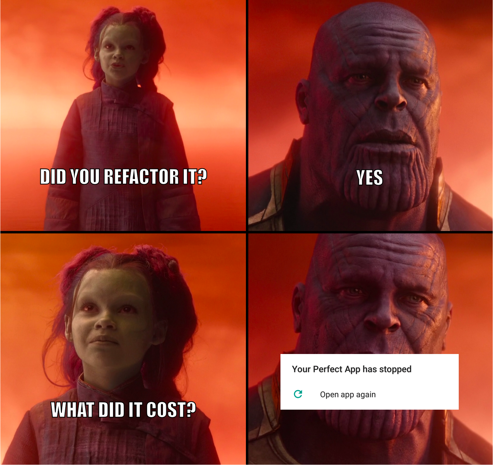 Stop refactoring. Kotlin. Android.